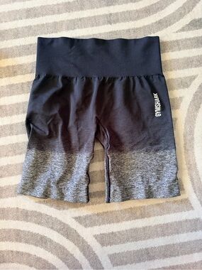 Gymshark Black to Gray Ombre High-Rise Bike Shorts